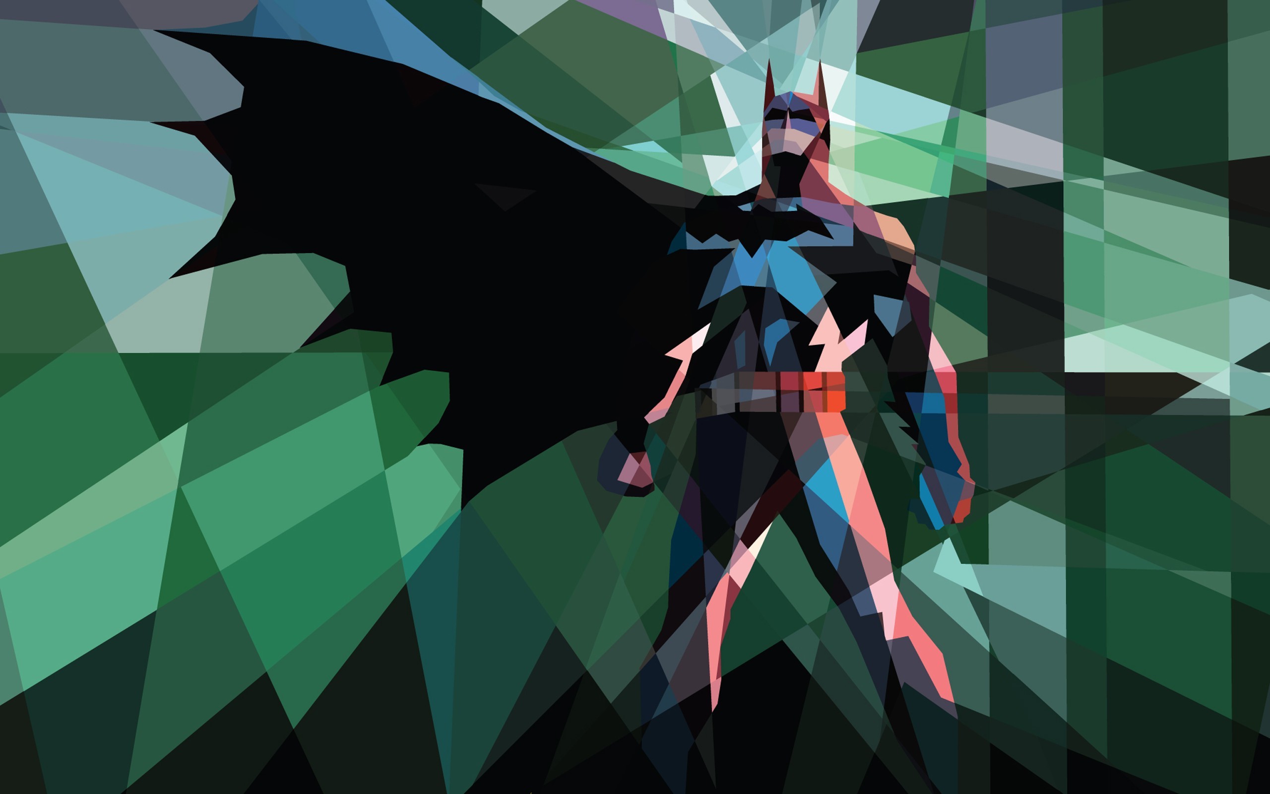 artwork, DC Comics, Comics, Low Poly, Batman, Batwoman Wallpaper