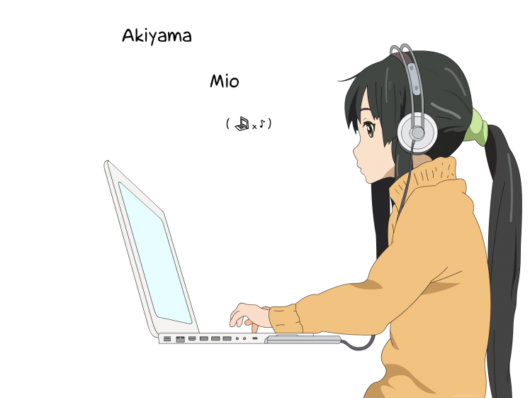 K ON!, Anime Girls, Akiyama Mio, Anime Vectors HD Wallpaper Desktop Background