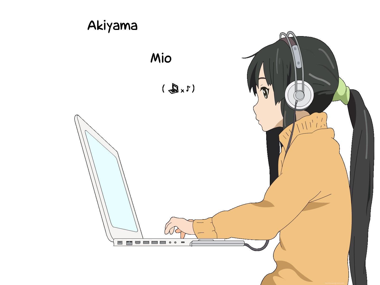 K ON!, Anime Girls, Akiyama Mio, Anime Vectors Wallpaper