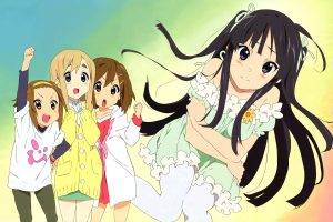 K ON!, Anime Girls, Akiyama Mio, Hirasawa Yui, Kotobuki Tsumugi, Tainaka Ritsu