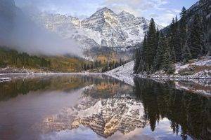 nature, Mountain, Lake, Reflection, Trees