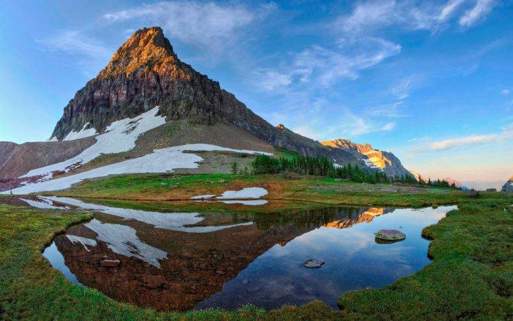 nature, Mountain, Reflection, River HD Wallpaper Desktop Background