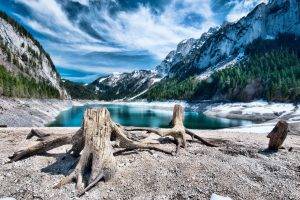 nature, Mountain, Lake, HDR