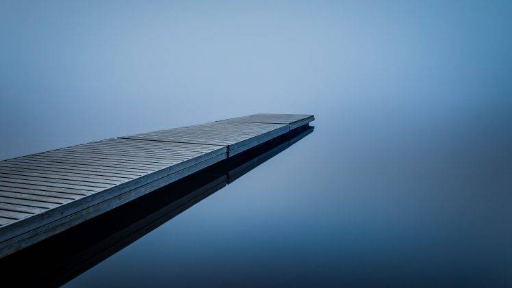 nature, Dock, Mist, Water HD Wallpaper Desktop Background