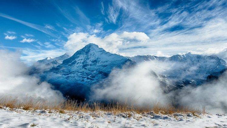 nature, Mountain, Snow, Winter HD Wallpaper Desktop Background