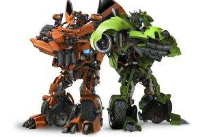 robot, Transformers, Green, Orange