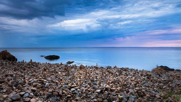 sea, Nature, Stones HD Wallpaper Desktop Background