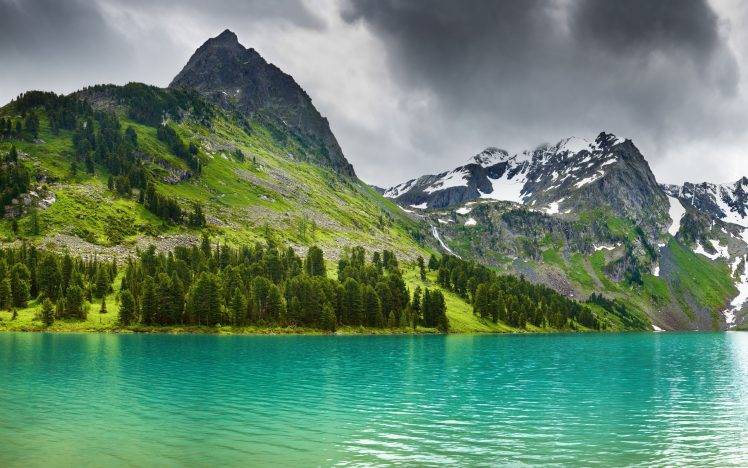 nature, Mountain, Lake, Snow HD Wallpaper Desktop Background
