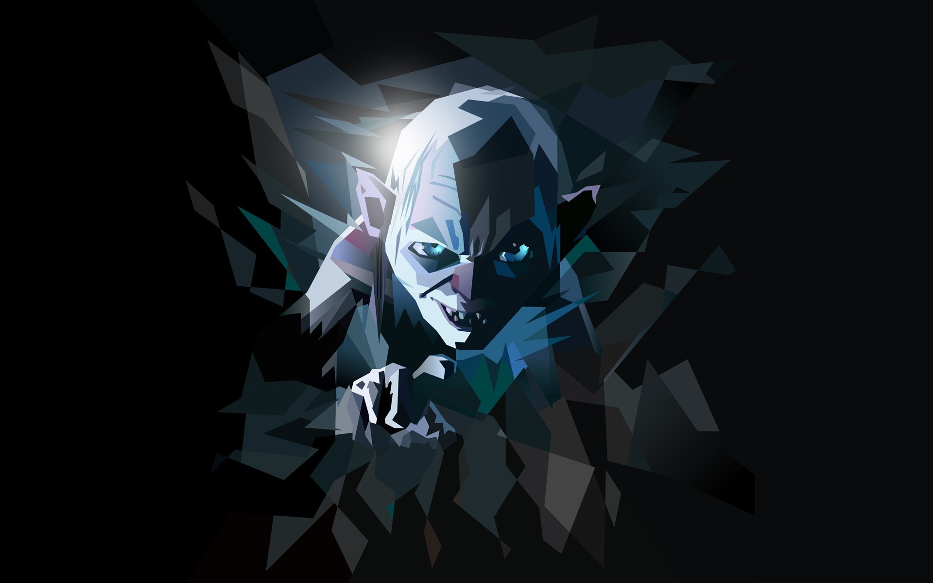 Gollum, Low Poly, The Lord Of The Rings, Digital Art Wallpaper