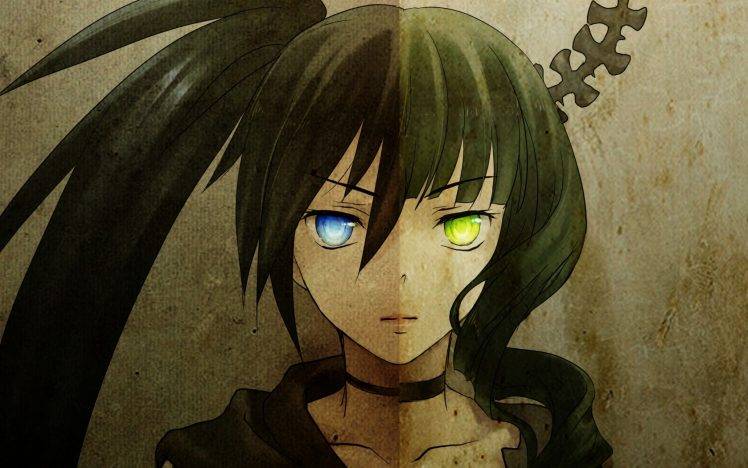 heterochromia, Dead Master, Anime Girls, Kuroi Mato, Black★Rock Shooter HD Wallpaper Desktop Background