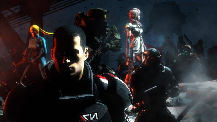 Mass Effect 3, Halo, Samus Aran, Final Fantasy XIII, Dead Space HD Wallpaper Desktop Background