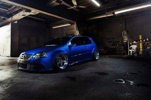 Volkswagen, Car, Tuning, Golf GTI, Blue Cars