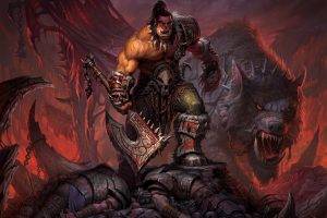 orcs, Axes, Creature, World Of Warcraft: Warlords Of Draenor, Grommash Hellscream