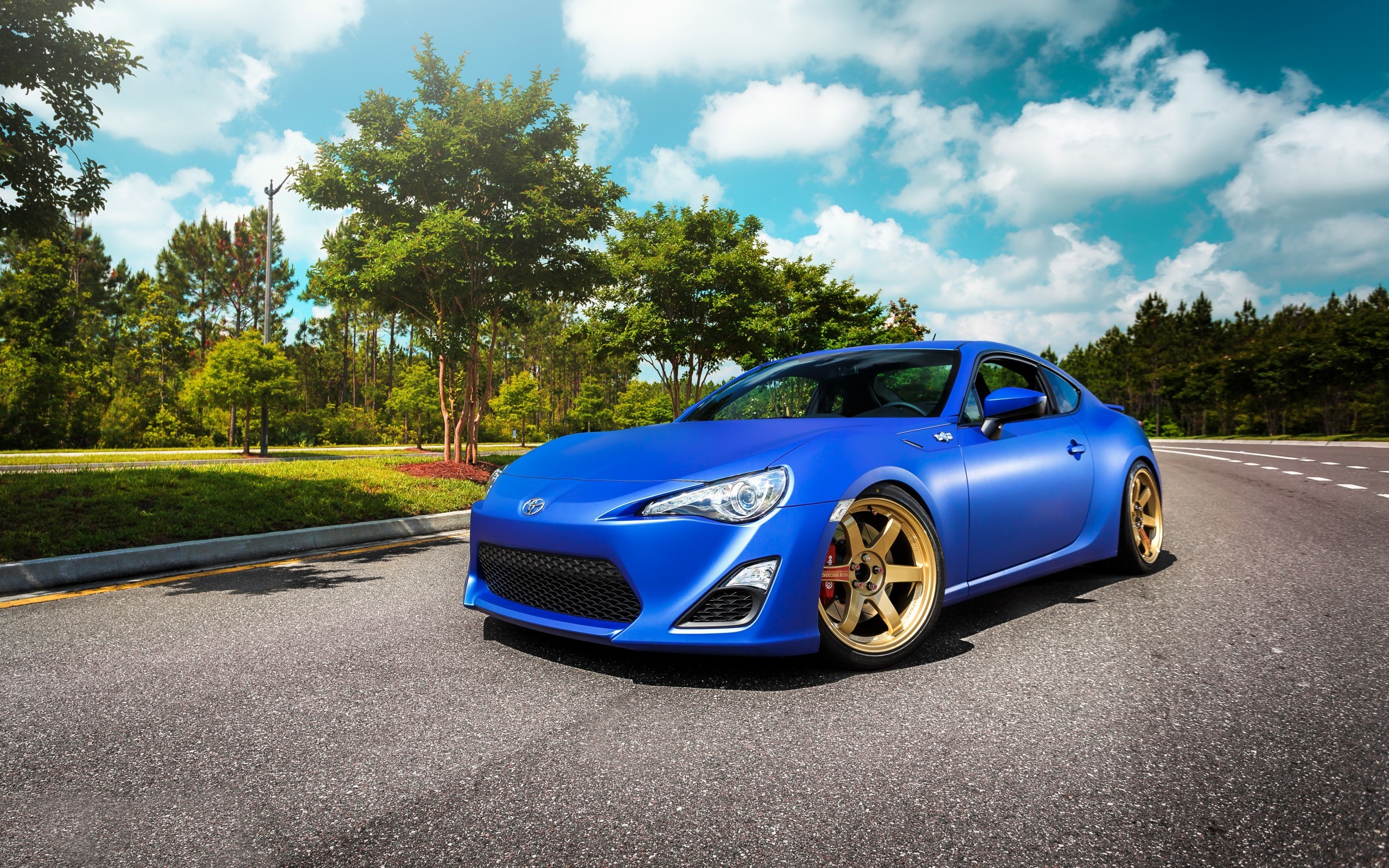 Toyota 86, Car, Rims, Blue Cars Wallpaper