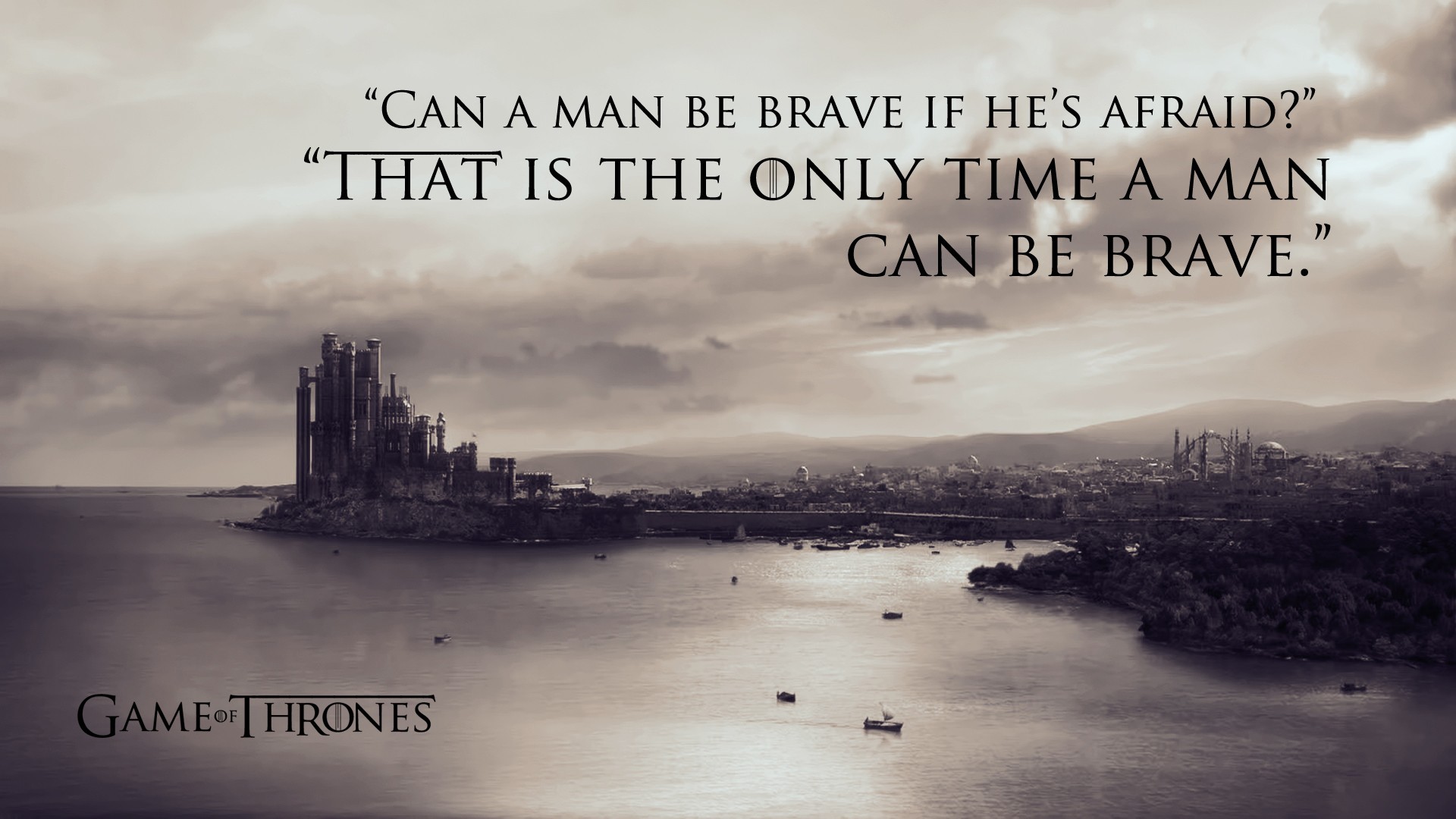 Game Of Thrones, Quote, Monochrome, Typography Wallpaper