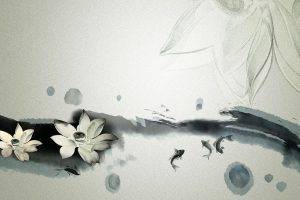 lotus Flowers, Monochrome