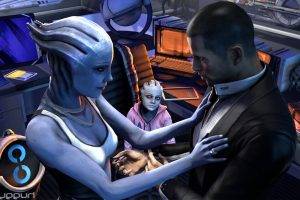 Mass Effect, Asari, Liara TSoni, Huggybear, John Shepard