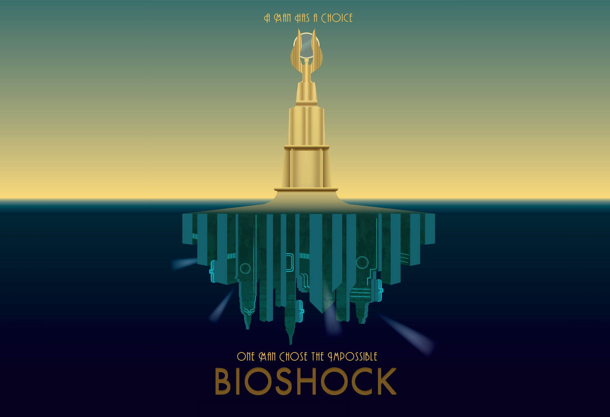 BioShock, Rapture, Sea, Video Games, Artwork Wallpaper