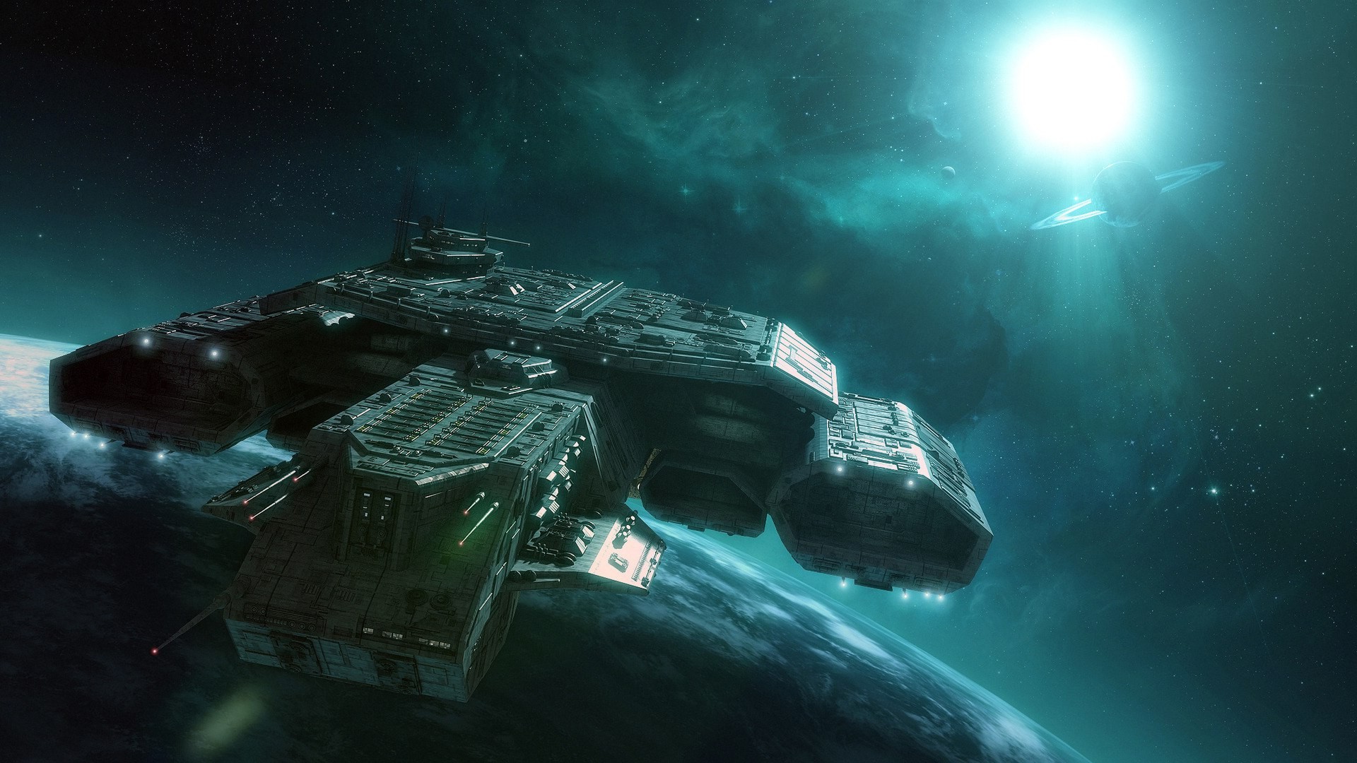 spaceship, Stargate, Daedalus class, Space Wallpaper