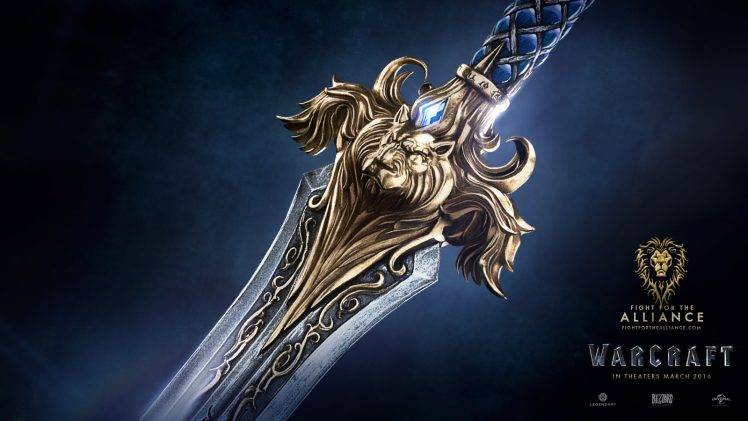 Warcraft Movie, Warcraft, Wow Movie, Alliance, Sword HD Wallpaper Desktop Background