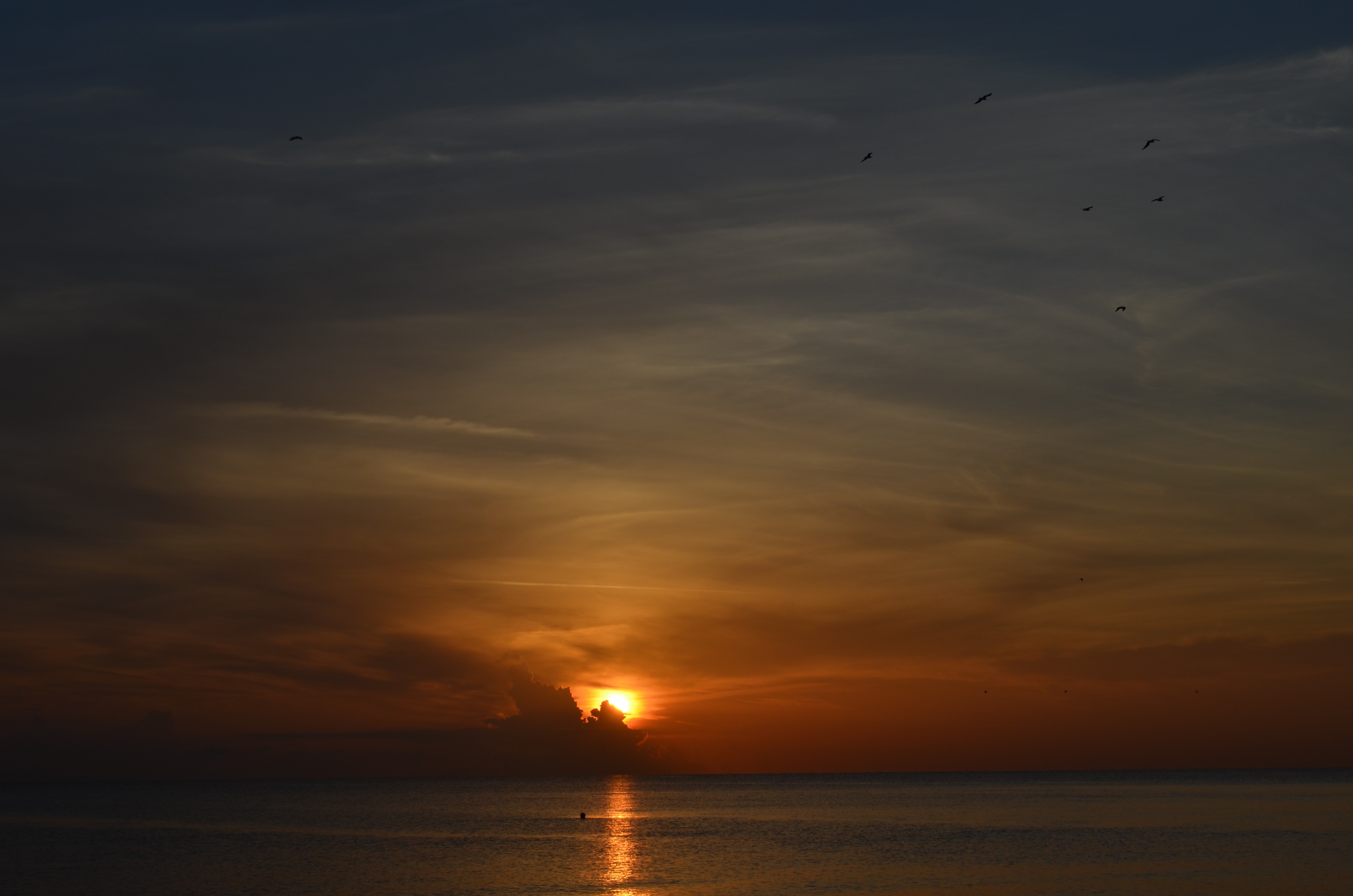 red, Nature, Water, Sky, Sunset, Reflection Wallpaper