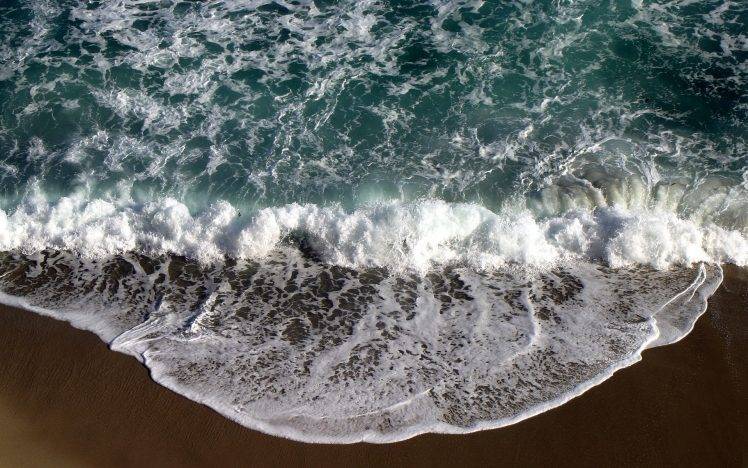beach, Waves, Nature HD Wallpaper Desktop Background