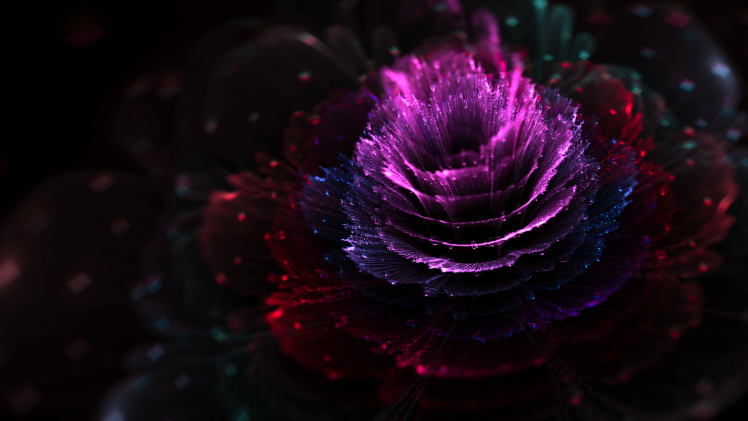 CGI, Flowers, Fractal, Fractal Flowers HD Wallpaper Desktop Background