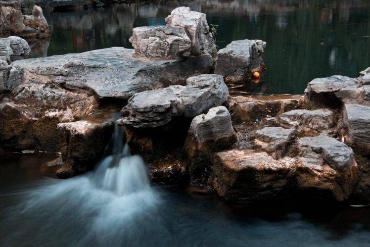 water, Lake, Stones HD Wallpaper Desktop Background