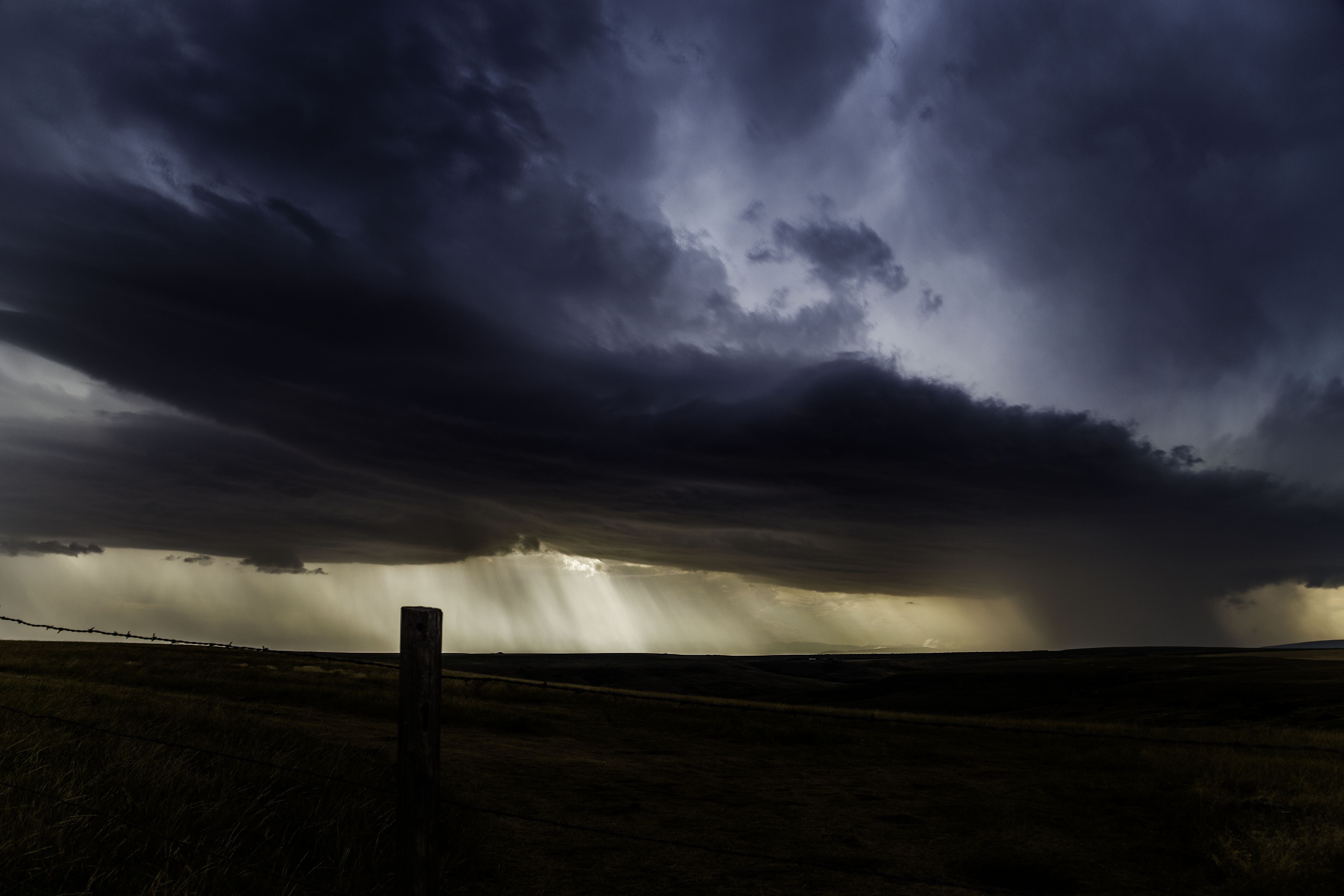 photo Manipulation, Storm, Clouds, Rain, Nature, Valley Wallpaper