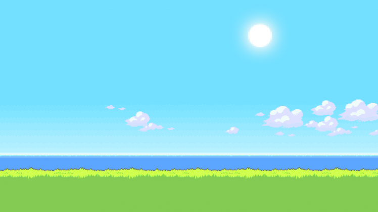 minimalism, Grass, Nature, Sky, Simple Background, Mist HD Wallpaper Desktop Background