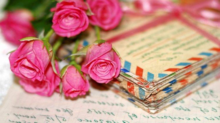 flowers, Photography, Rose, Writing, Paper HD Wallpaper Desktop Background