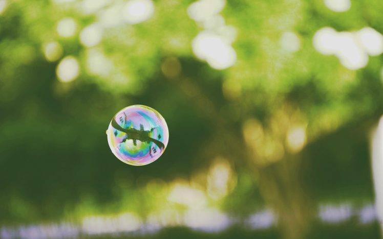 bubbles, Green, Nature HD Wallpaper Desktop Background