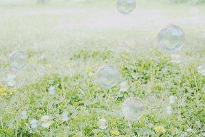 bubbles, Green, Nature