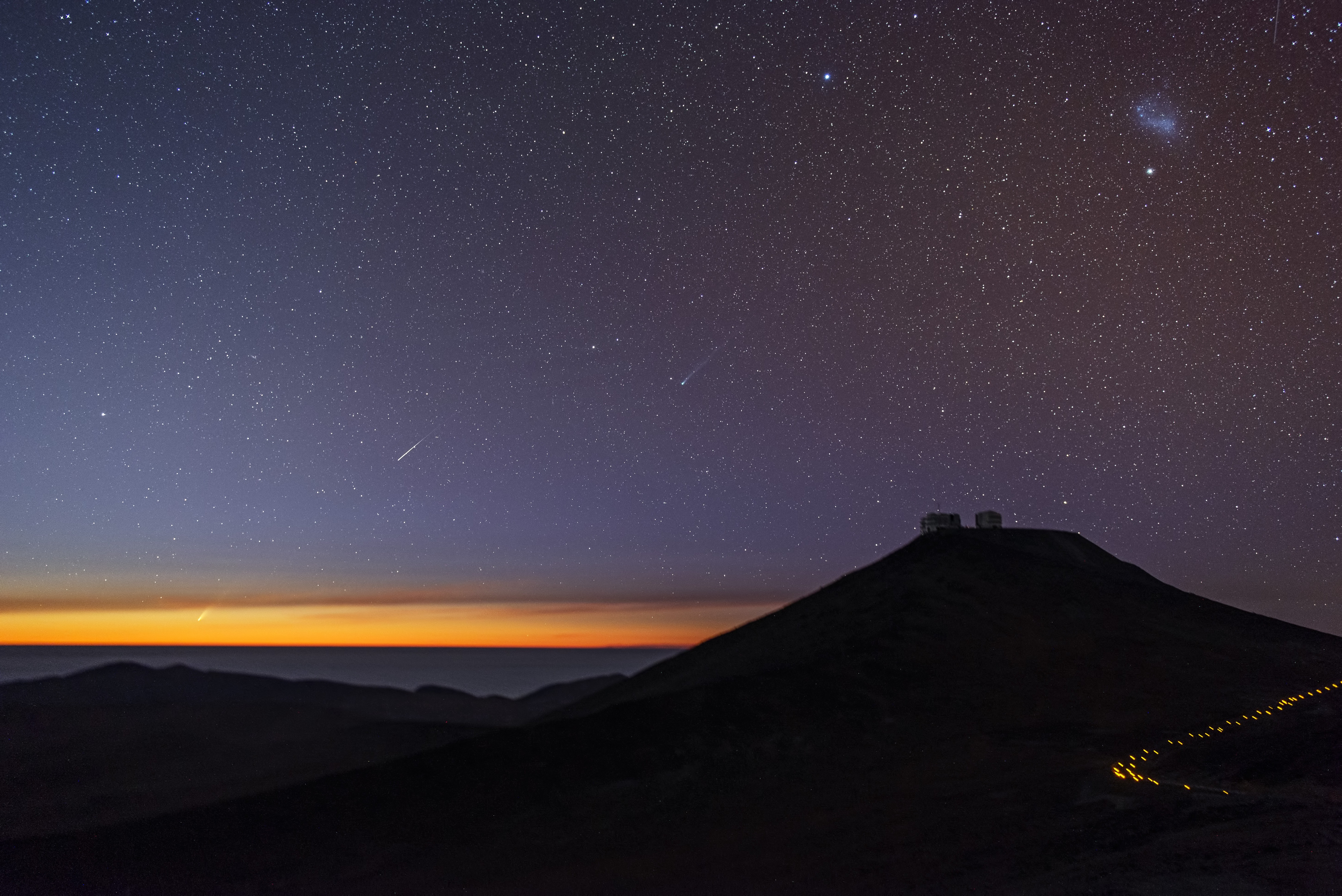 night, Nature, Space, Sunset Wallpaper