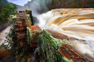 water, Waterfall, Nature