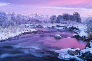 nature, Photography, River, Winter, Mountain