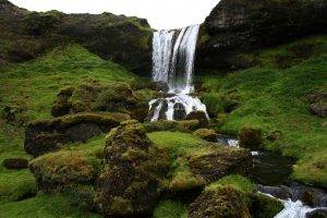 nature, Iceland, Waterfall