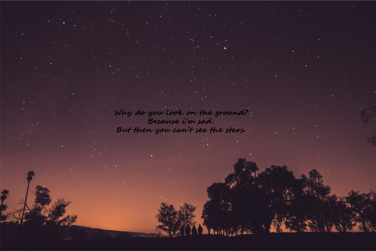 stars, Quote, Orange, Sunset, Evening, Night, Universe, Nature HD Wallpaper Desktop Background
