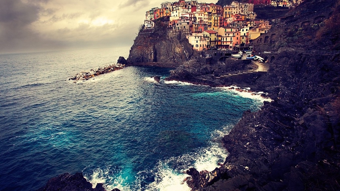 nature, Water, Cinque Terre, Manarola Wallpaper