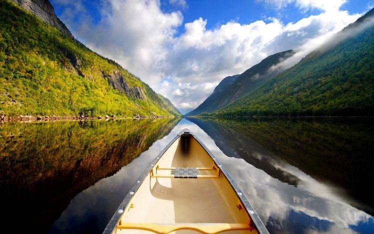 canoes, River HD Wallpaper Desktop Background