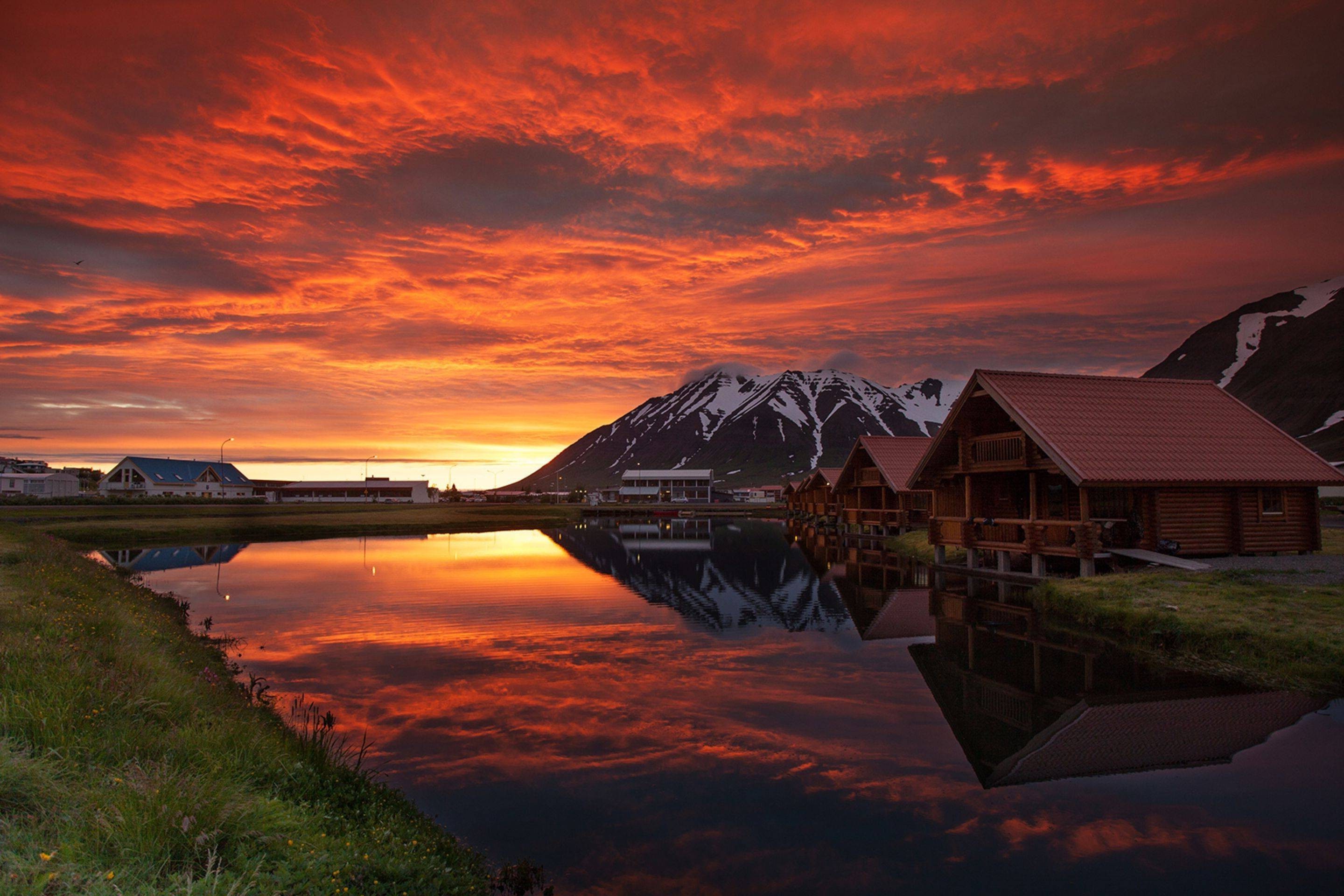 mountain, Lake Wallpaper