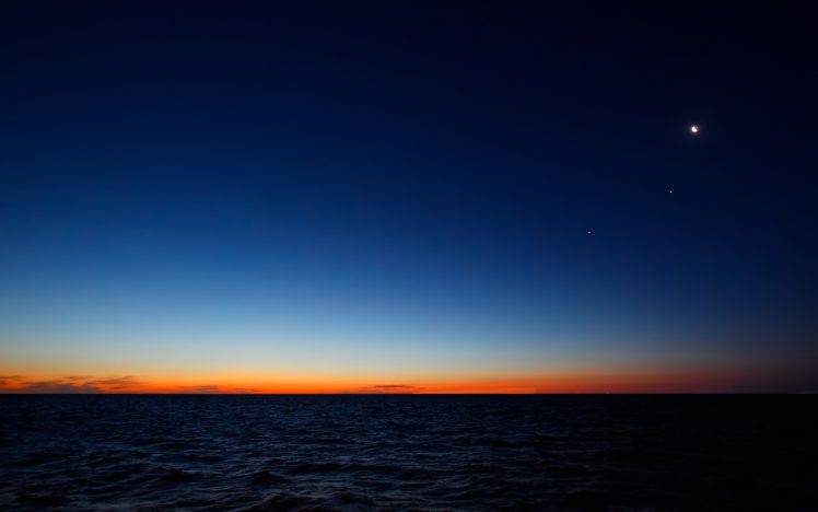 sky, Sea, Sunset, Nature HD Wallpaper Desktop Background