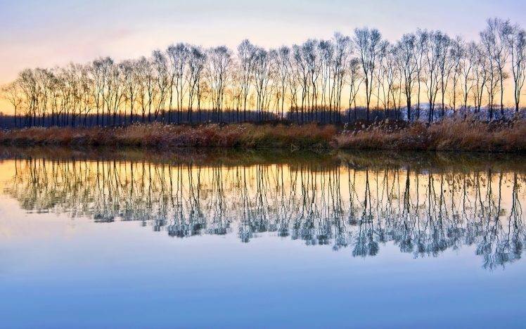 reflection, Nature, River HD Wallpaper Desktop Background