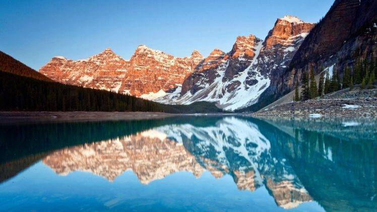 lake, Nature, Reflection HD Wallpaper Desktop Background