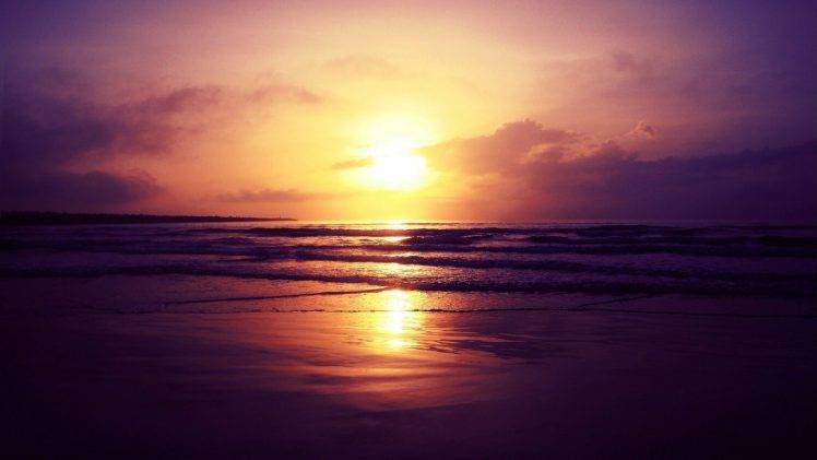 beach, Sunset, Nature HD Wallpaper Desktop Background