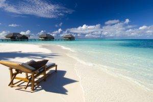 Maldives, Beach, Sea, Nature