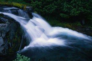 nature, Waterfall, River