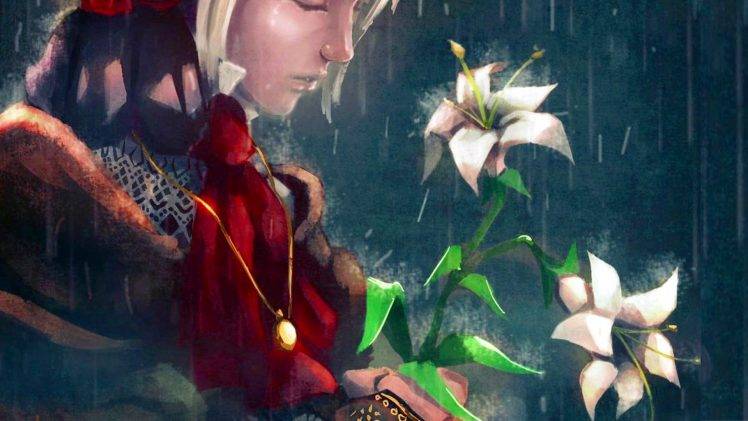 doll, Flowers, Women, Rain, Crying HD Wallpaper Desktop Background