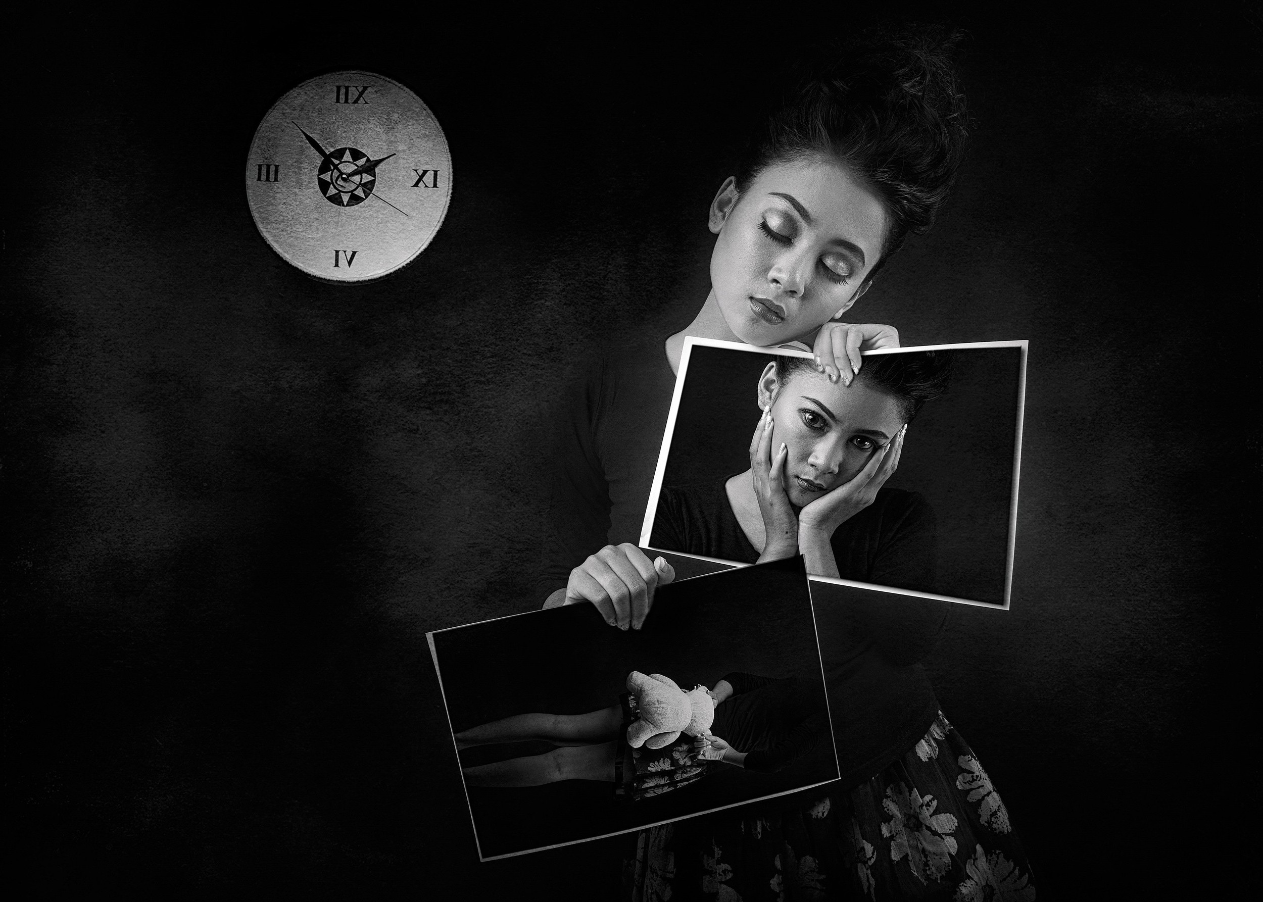 monochrome, Women, Model Wallpaper
