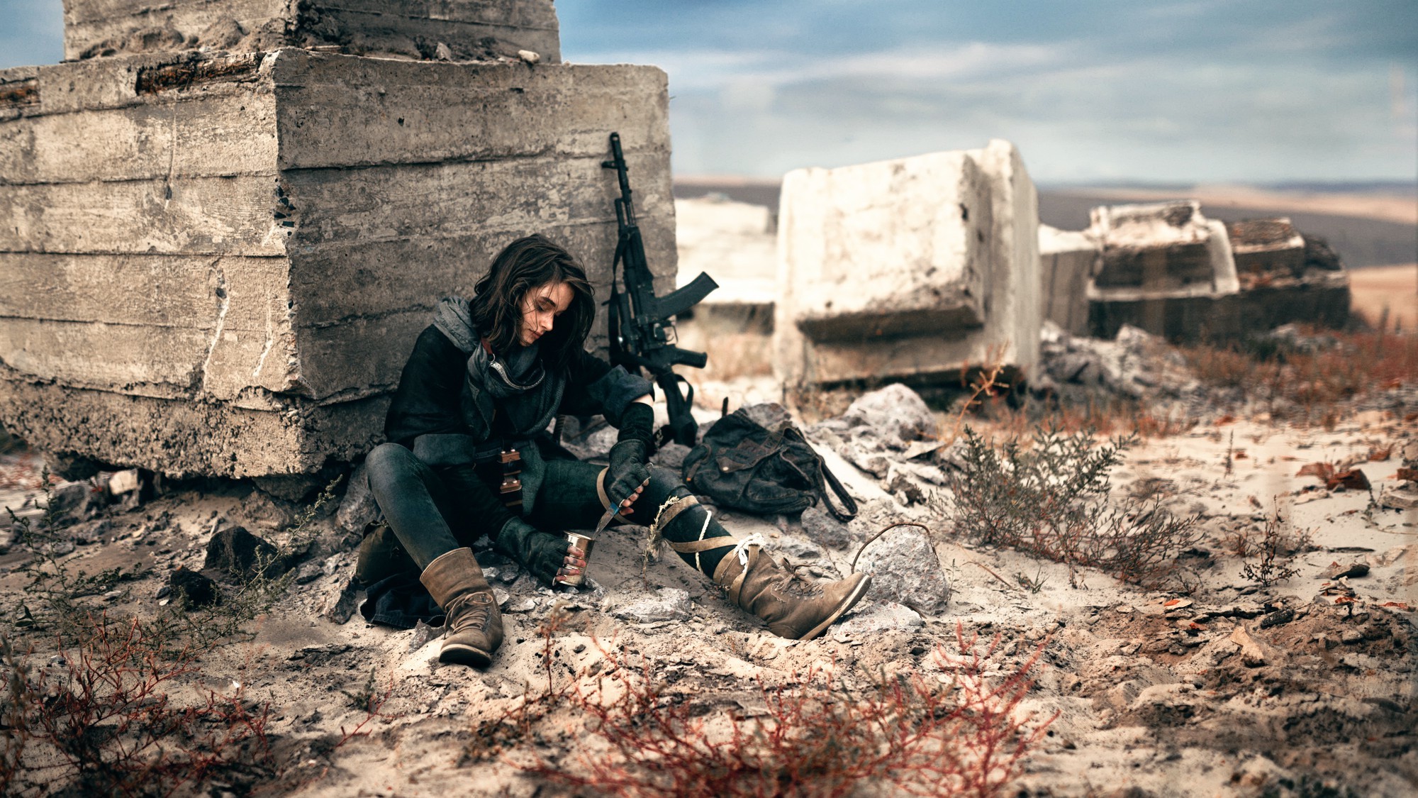 futuristic, Apocalyptic, Women Wallpaper